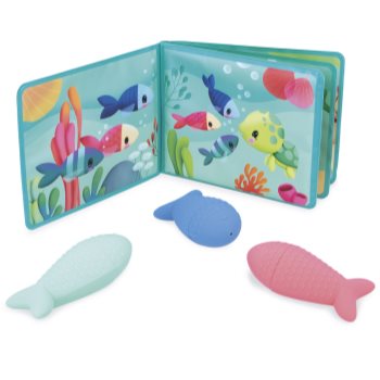 Janod Bath Book Party under the sea carte cu imagini pentru cadă
